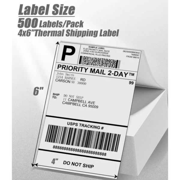 Phomemo 4"x6" Étiquettes thermiques 100U